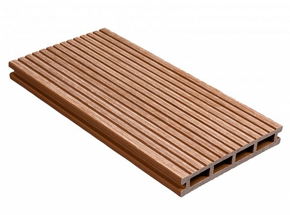 Террасная доска из ДПК Altay Decking пустотелая Тик
