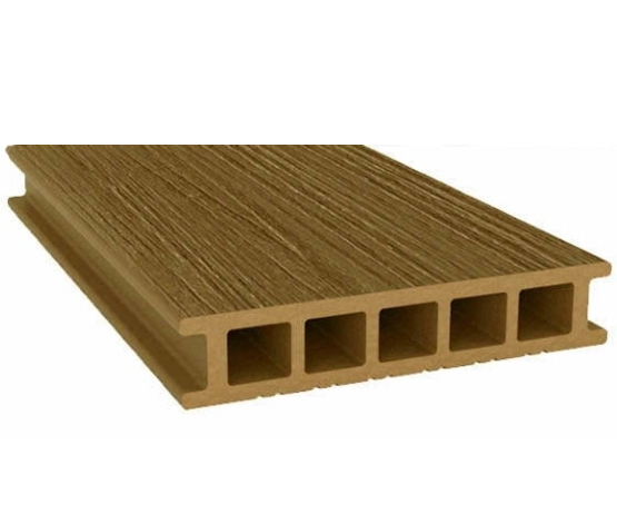 Террасная доска из ДПК Savewood Fagus радиальный распил тик